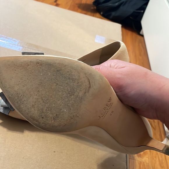 J crew nude suede pumps 8.5 - Picture 3 of 4